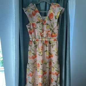 Fun Fruit Dress with Ruffle Details